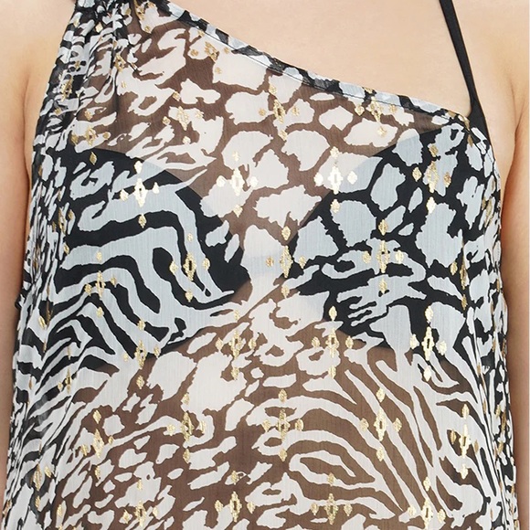 One Shoulder Maxi Dress Swim Cover Up - Picture 4 of 5